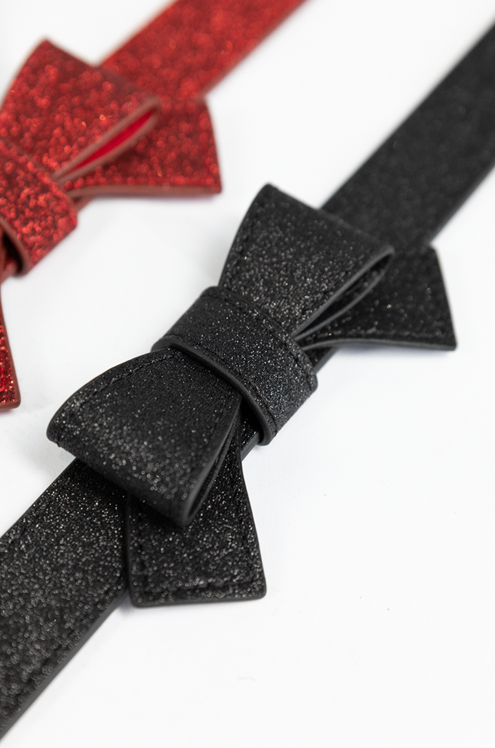 Pretty Kitty Follies Sparkle Bow Belt (Black)