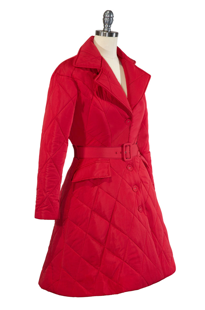 Aspen Puffer Coat (Red) - Kitten D'Amour