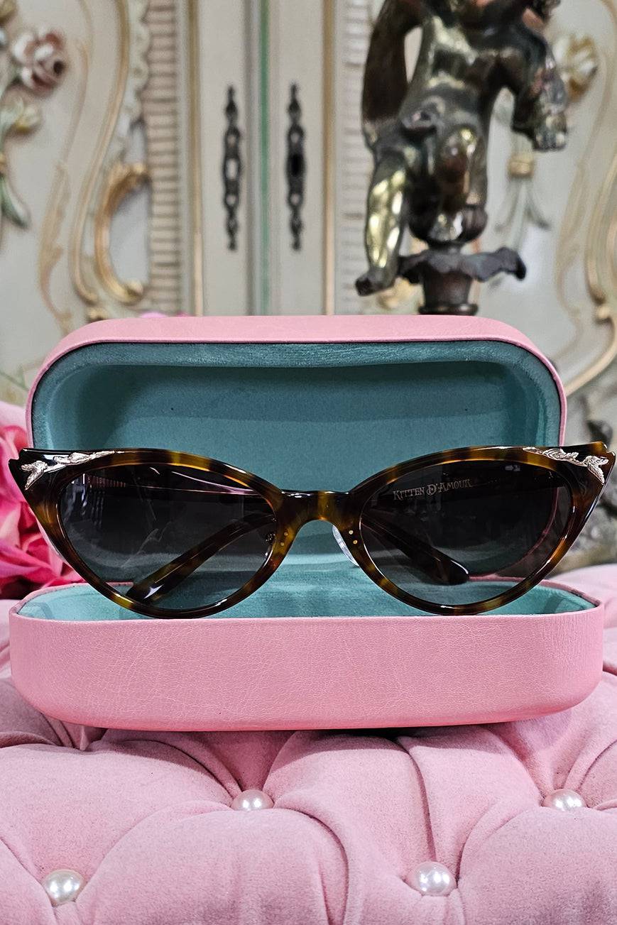 D'Amour Ava Sunglasses (Tortoise Shell Brown) - Kitten D'Amour