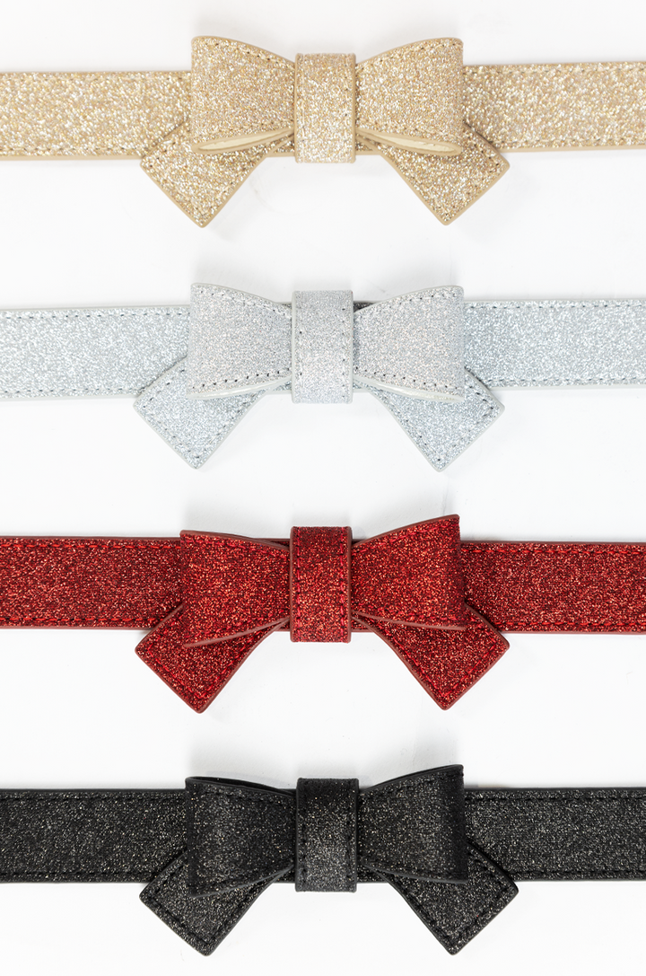 Pretty Kitty Follies Sparkle Bow Belt (Black)