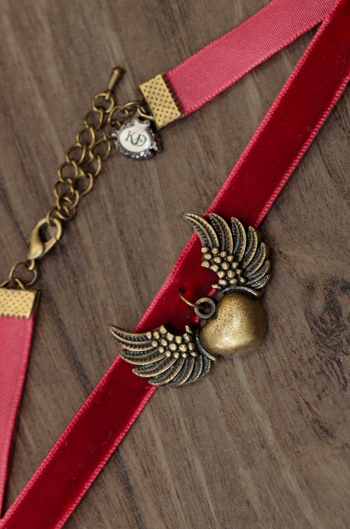 Dangerous Curves Follies Choker (Red) - Kitten D'Amour