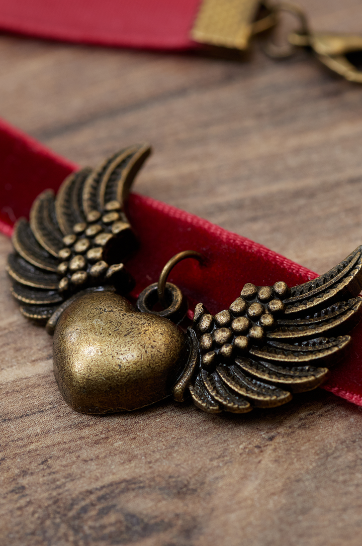 Dangerous Curves Follies Choker (Red) - Kitten D'Amour