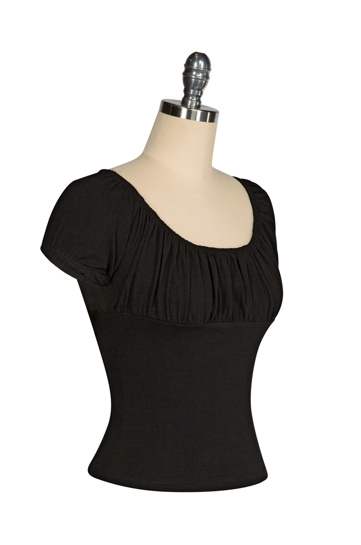 D'Amour Follies Juliette Top (Black) - Kitten D'Amour