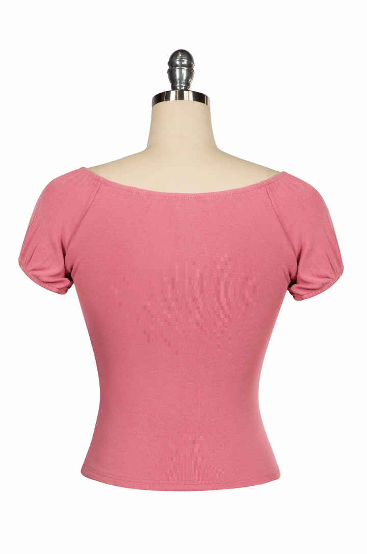 D'Amour Follies Juliette Top (Pink) - Kitten D'Amour