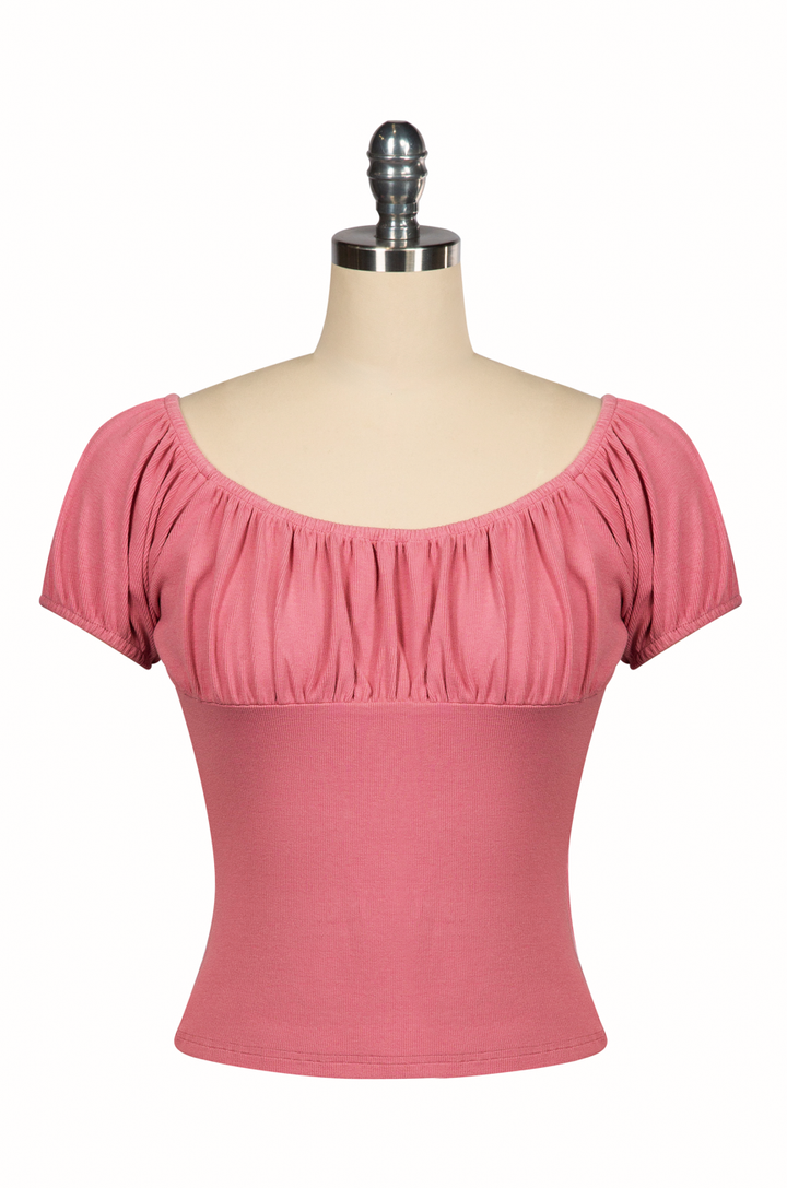 D'Amour Follies Juliette Top (Pink) - Kitten D'Amour