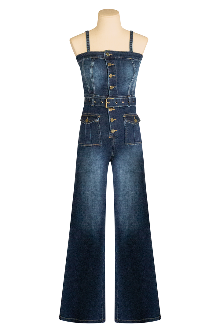 Indiana Jumpsuit (Dark Denim) - Kitten D'Amour