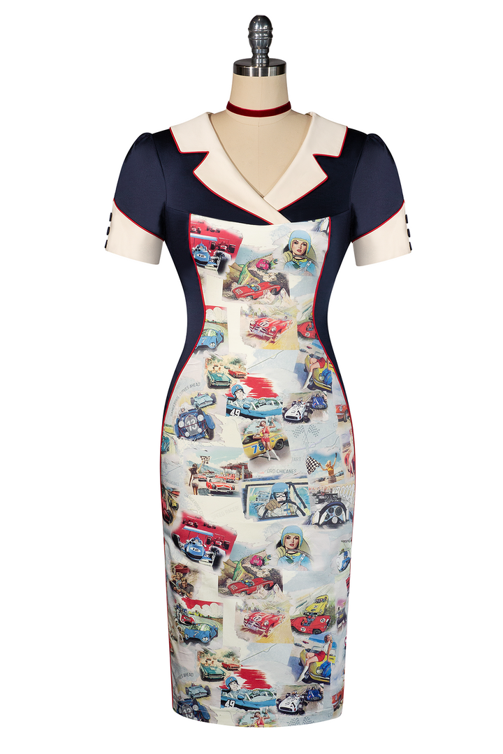 Dangerous Curves Wiggle Dress - Kitten D'Amour