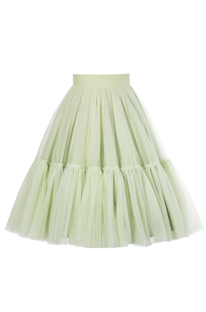 Elysian Tulle Skirt  (Mint) - Kitten D'Amour