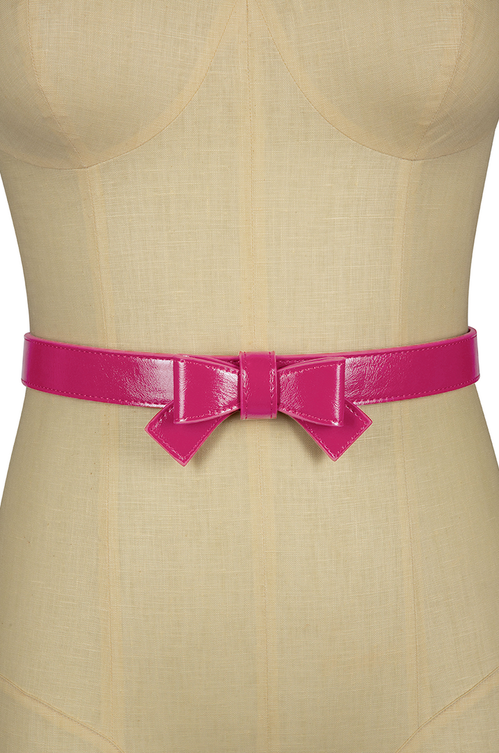 Pretty Kitty Follies Bow Belt (Hot Pink)