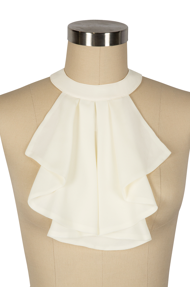 Once Upon A Time Jabot Collar (Off White) - Kitten D'Amour