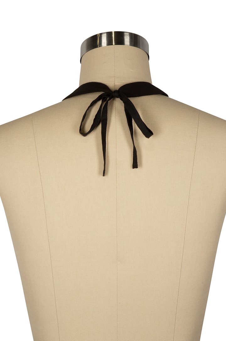 Once Upon A Time Jabot Collar (Black) - Kitten D'Amour