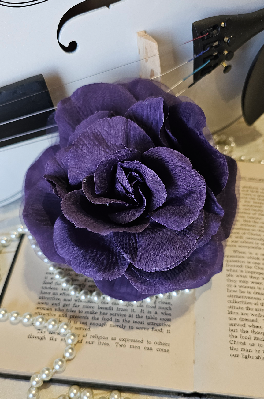 La Fleur Follies Brooch Hair Clip (Purple Reign) - Kitten D'Amour