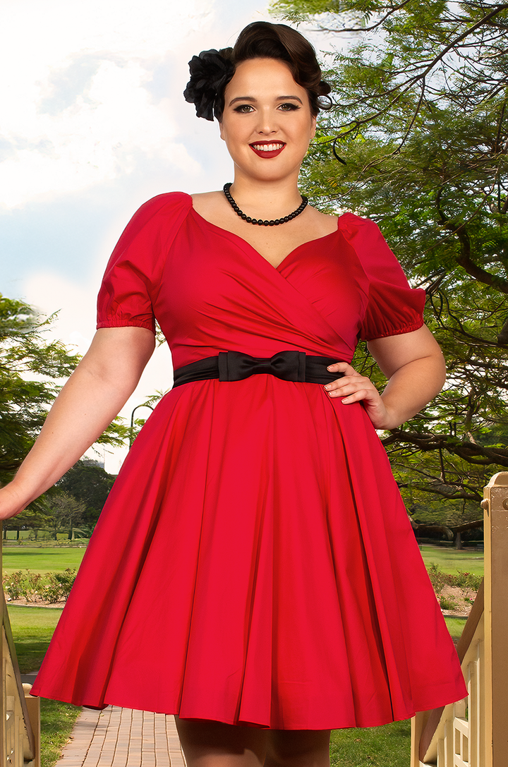 D'Amour Love Note Dress (Red) - Kitten D'Amour