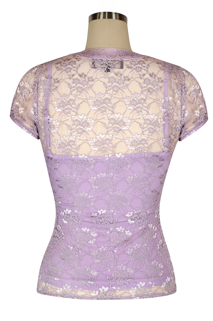 Once Upon A Time Lace Blouse (Mauve)