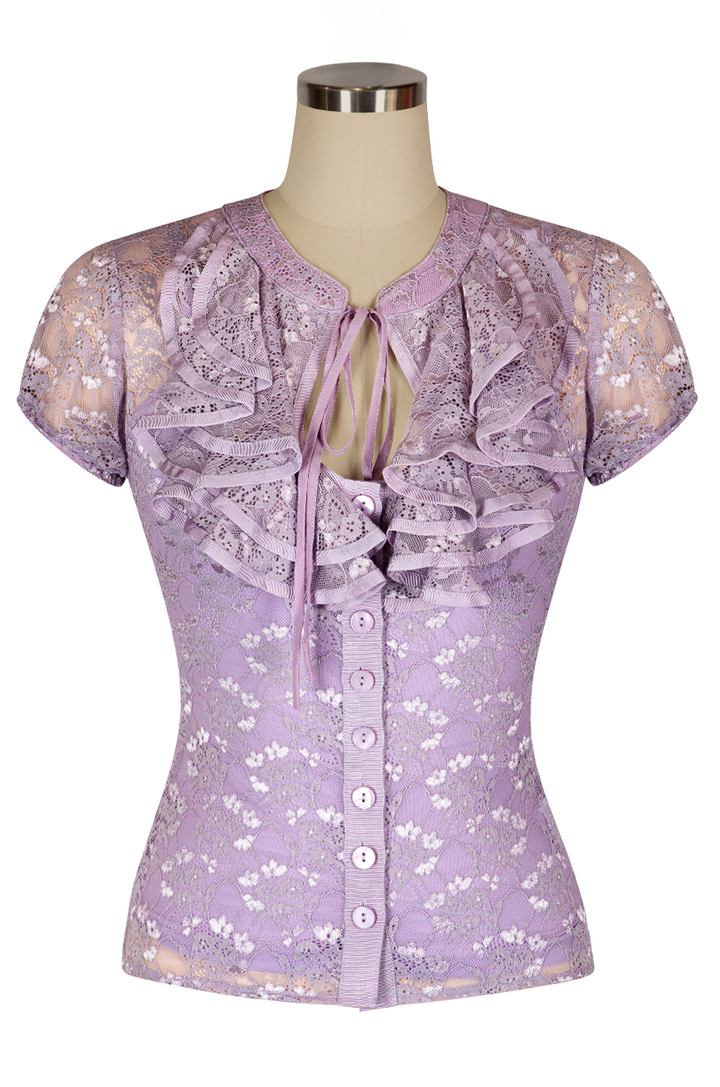 Once Upon A Time Lace Blouse (Mauve)