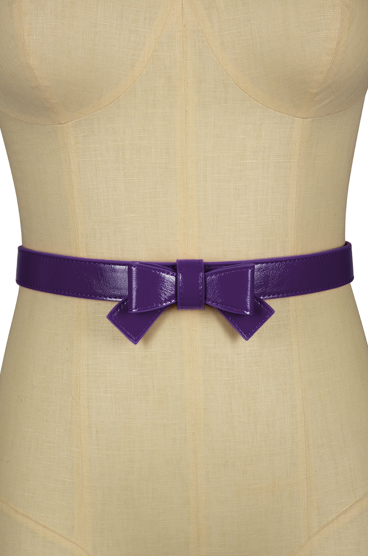 Pretty Kitty Follies Bow Belt (Purple)