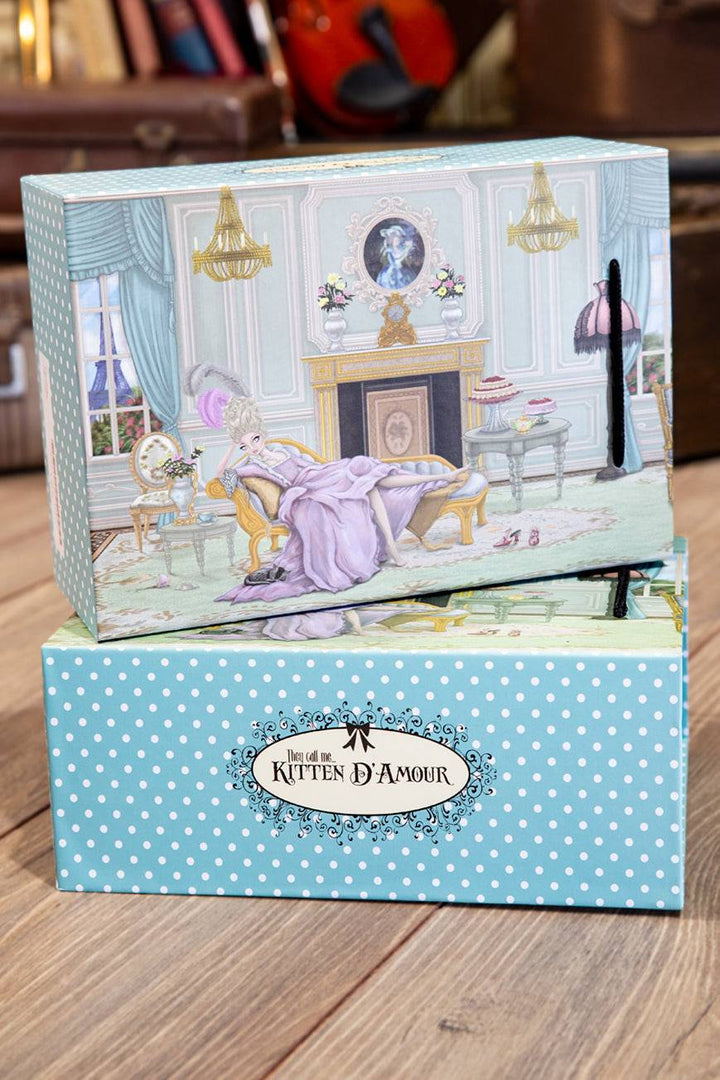 HopScotch Shoe (Black/Pink) - Kitten D'Amour