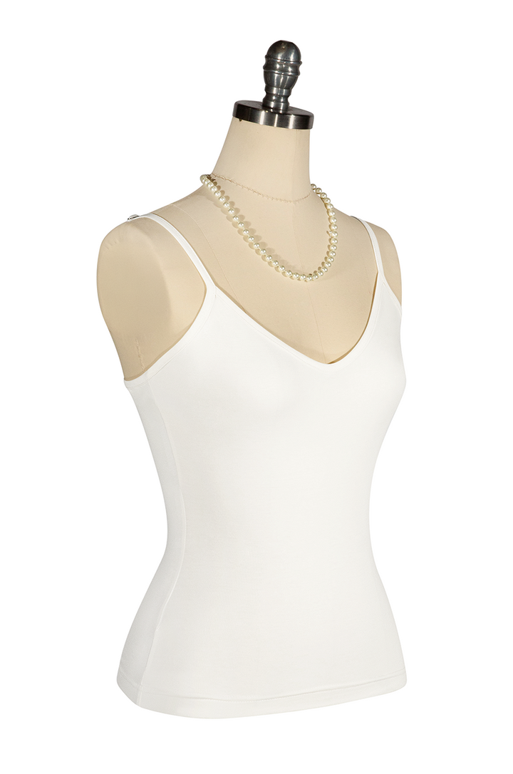Elysian Follies Singlet (Off White) - Kitten D'Amour
