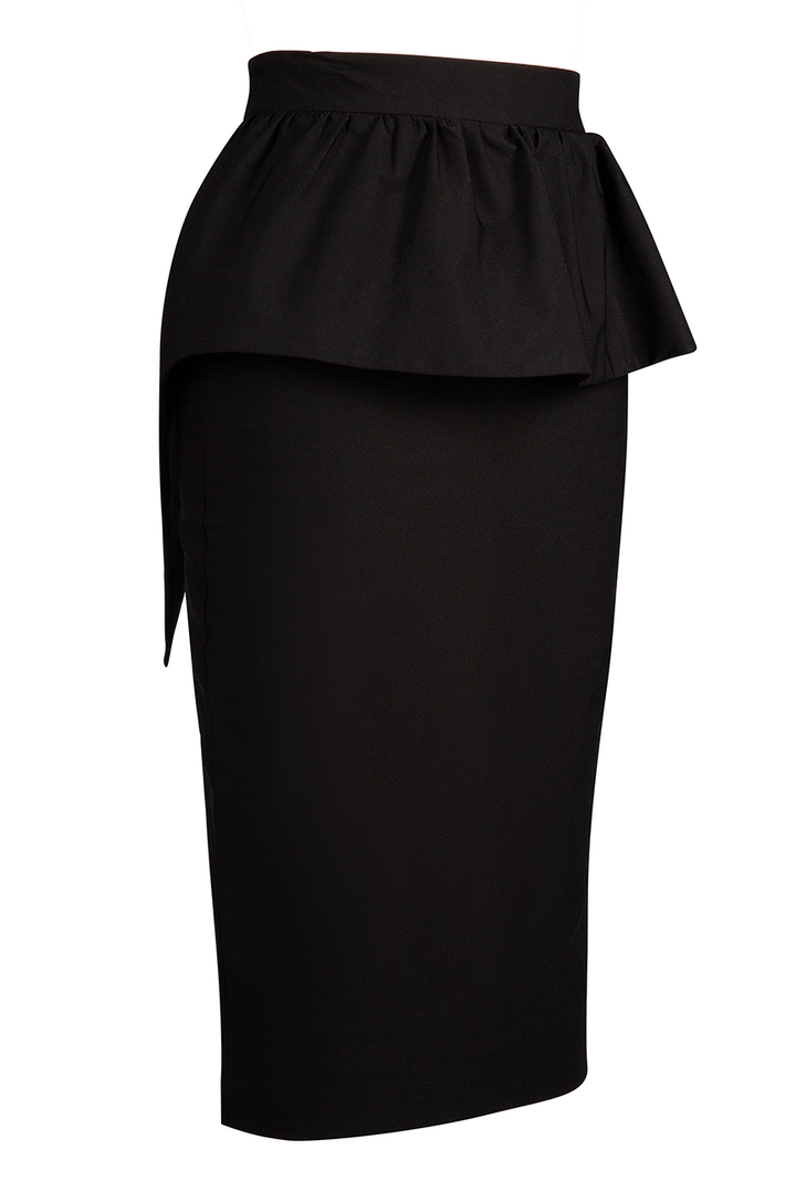 Cosette Peplum Wiggle Skirt - Kitten D'Amour