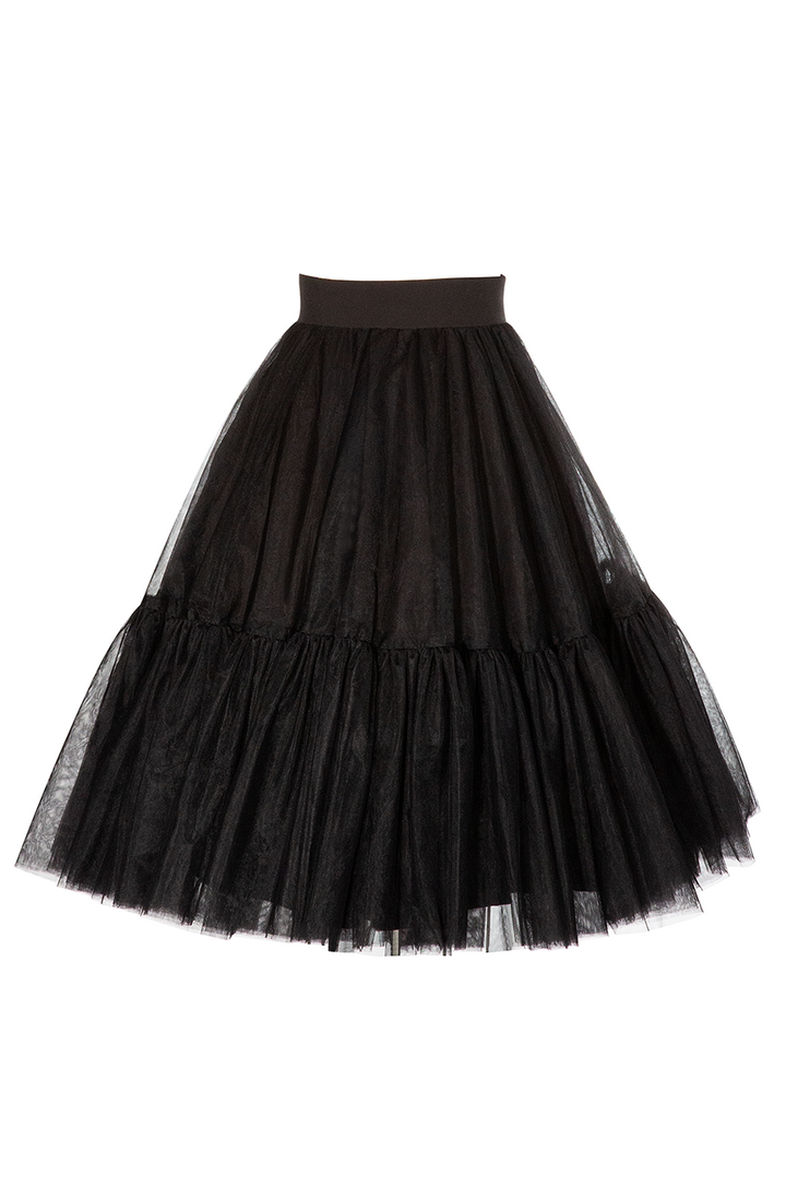 Elysian Tulle Skirt  (Black) - Kitten D'Amour