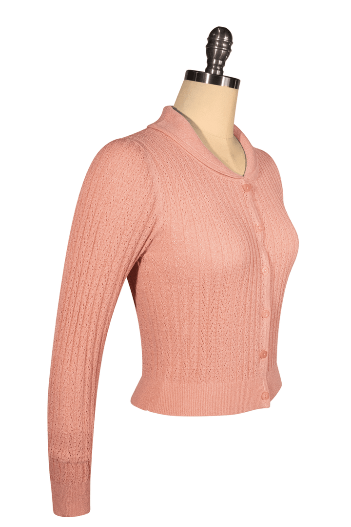 D'Amour Dickens Cardigan (Peach Pink) - Kitten D'Amour