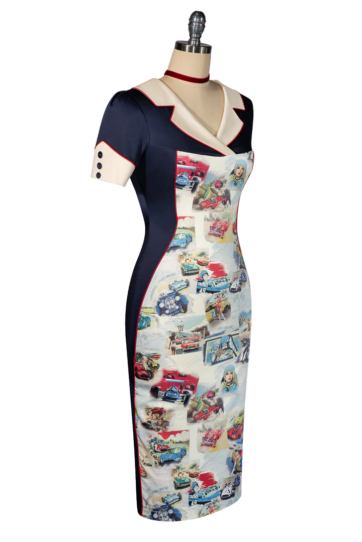 Dangerous Curves Wiggle Dress - Kitten D'Amour