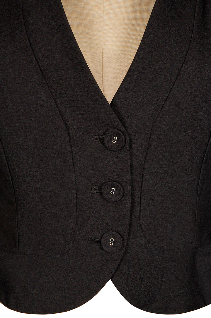 Once Upon A Time Crop Flounce Jacket - Kitten D'Amour