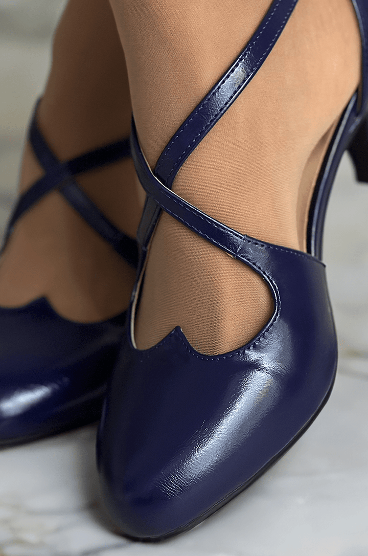 Vixen Petite Shoe (Navy) - Kitten D'Amour