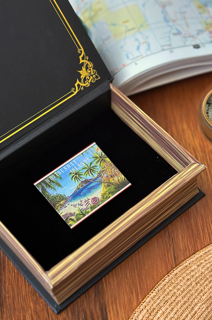 Wish You Were Here Follies Brooch (Whitsundays) - Kitten D'Amour