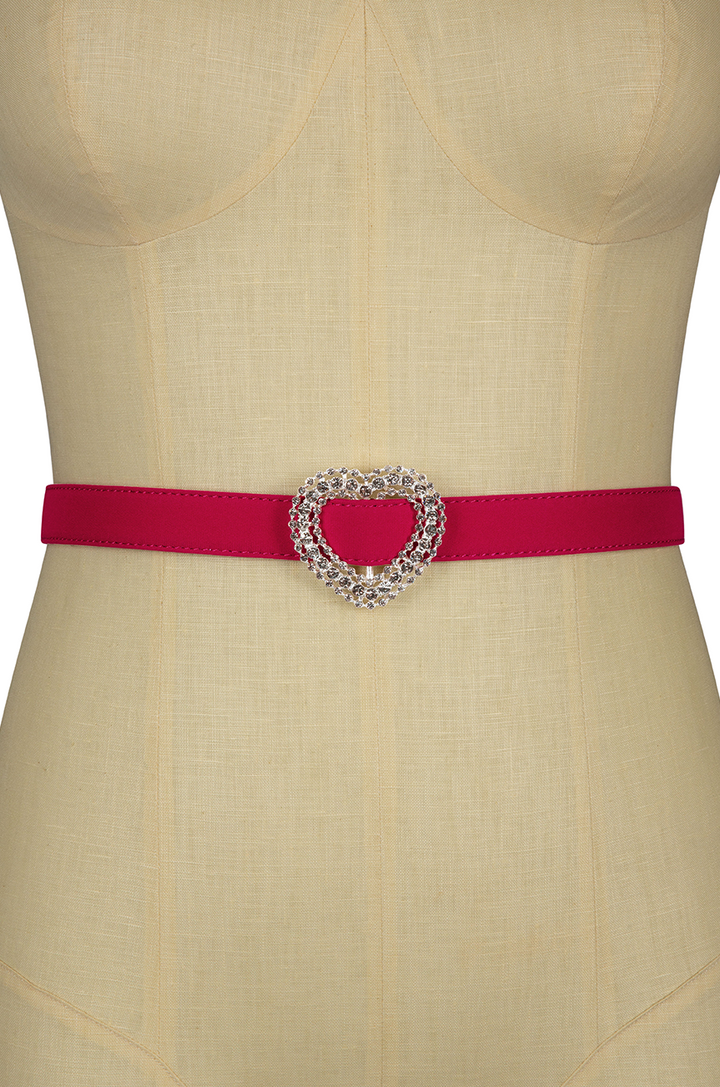 SweetHeart Belt (Red) - Kitten D'Amour