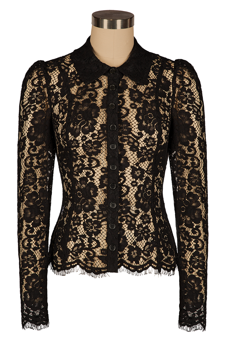 Venice Lace Blouse (Black)