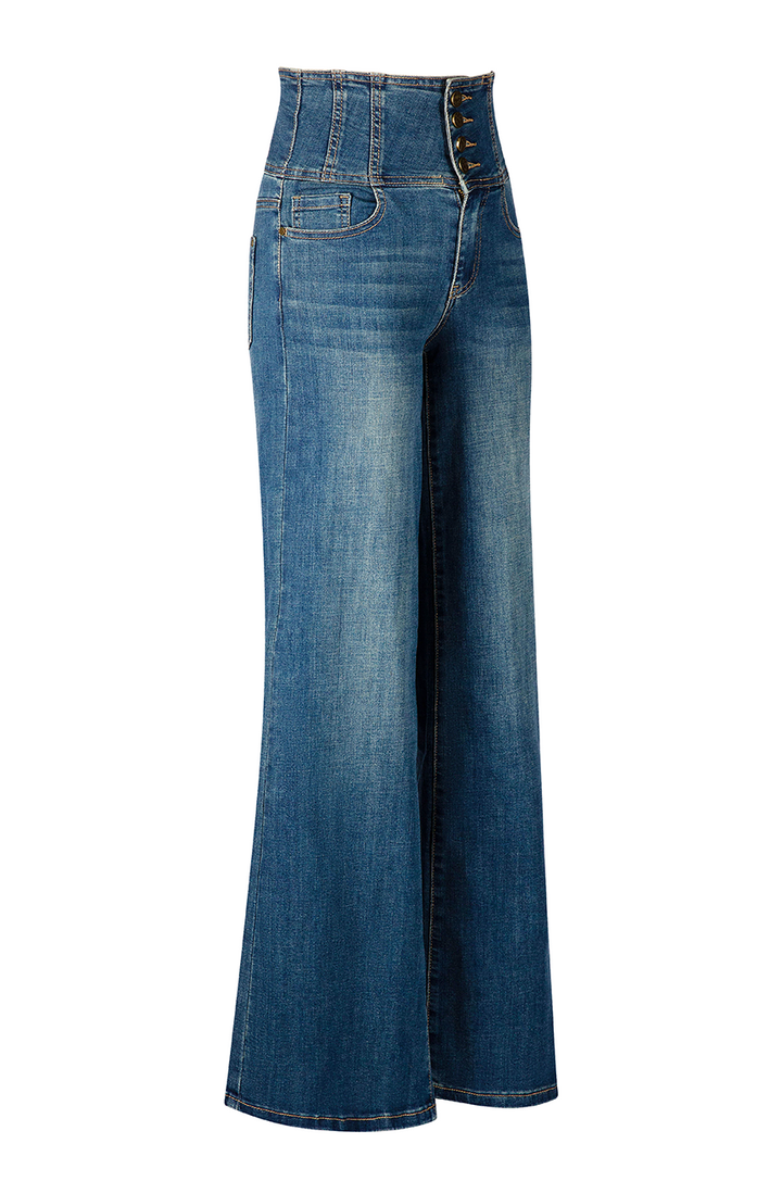 Vegas Wide Leg Denim Jean - Kitten D'Amour