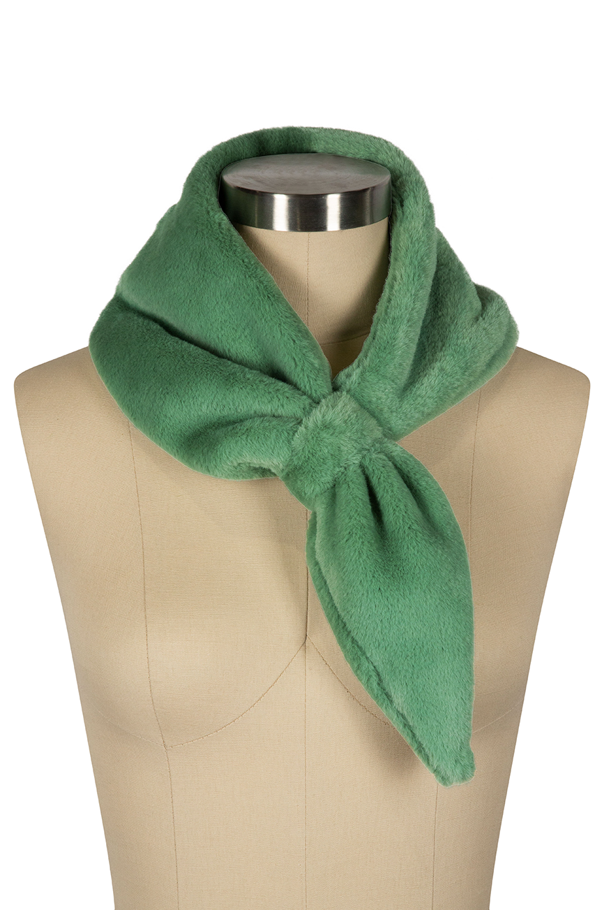 Once Upon A Time Faux Fur Scarf (Green) - Kitten D'Amour