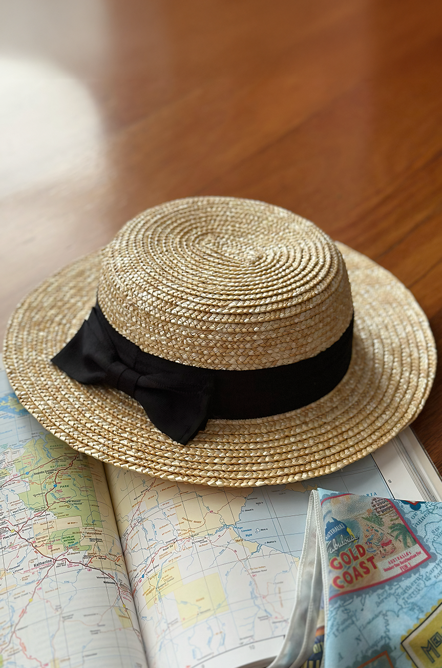 Folklore Follies Straw Hat (Natural) - Kitten D'Amour