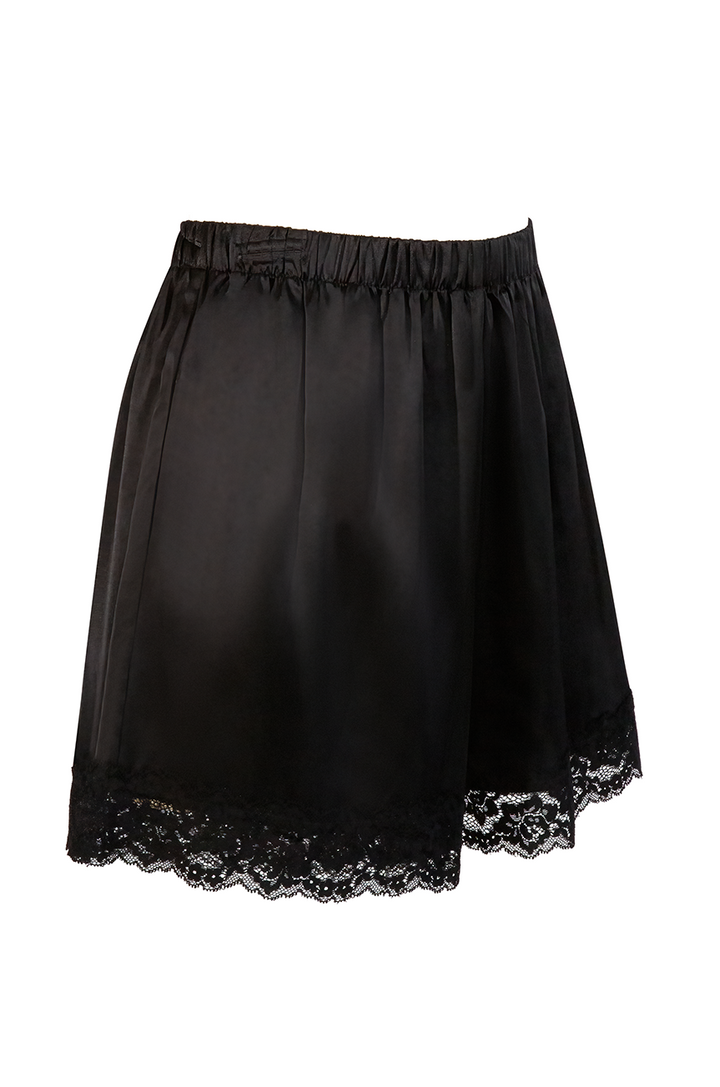 D'Amour Silk Shorts (Black) - Kitten D'Amour