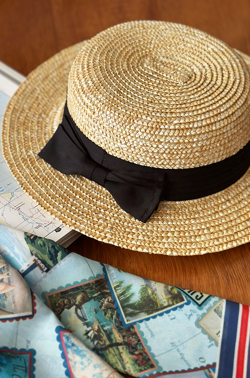 Folklore Follies Straw Hat (Natural) - Kitten D'Amour