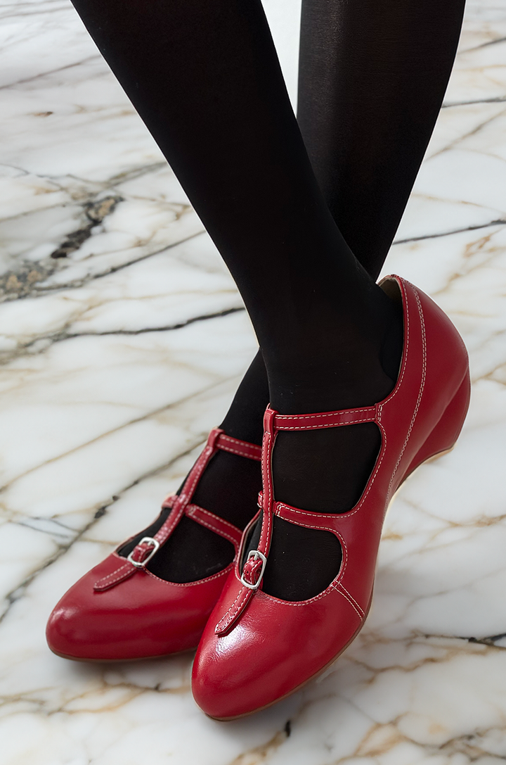 Bijou Shoe (Red) - Kitten D'Amour