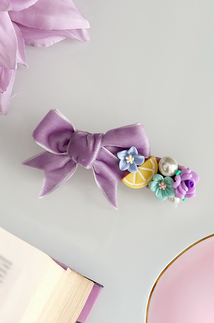 Lilac Garden Follies Hair Clip - Kitten D'Amour
