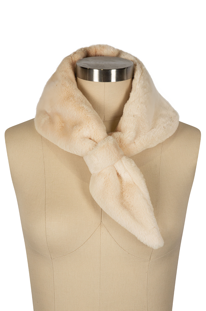 Once Upon A Time Faux Fur Scarf (Off White) - Kitten D'Amour