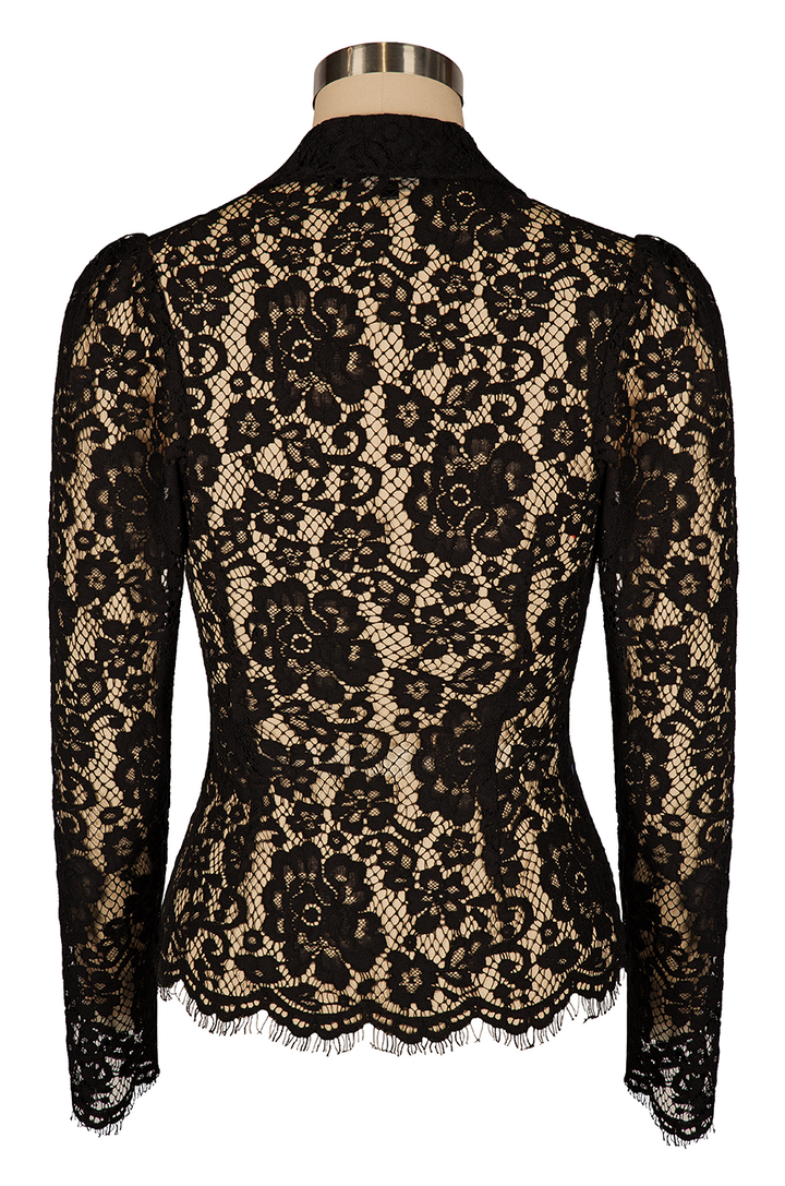 Venice Lace Blouse (Black)