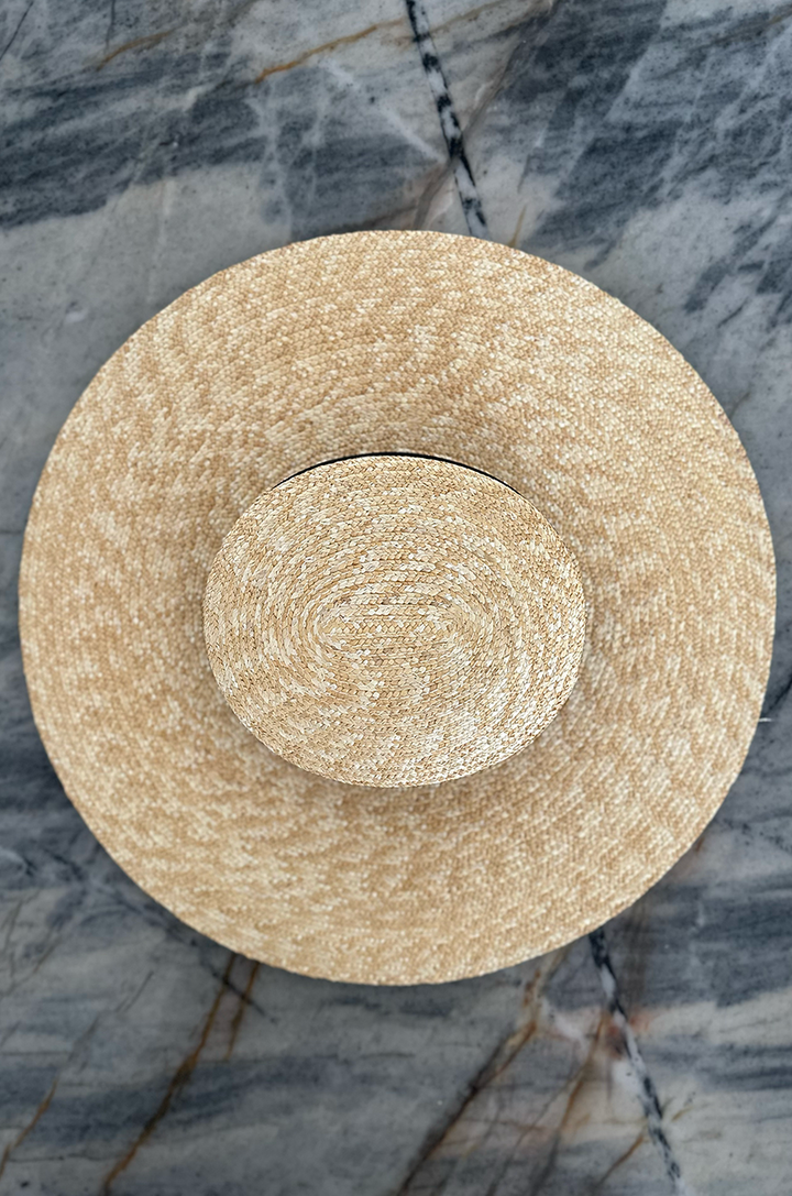 D'Amour Ruffle Straw Hat - Kitten D'Amour