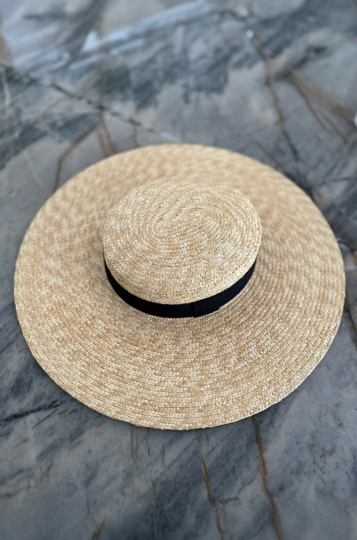 D'Amour Ruffle Straw Hat - Kitten D'Amour