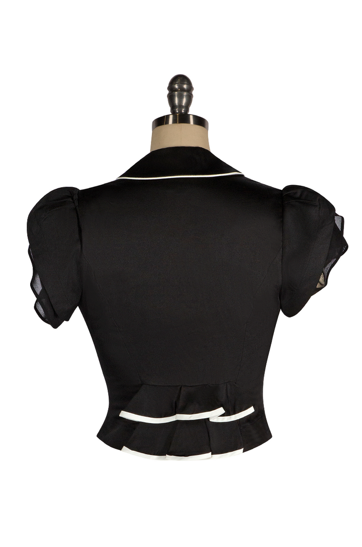 D'Amour Bustle Jacket (Black) - Kitten D'Amour