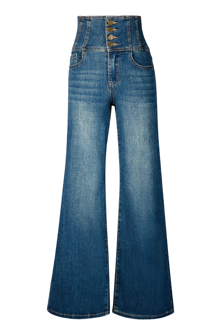 Vegas Wide Leg Denim Jean - Kitten D'Amour