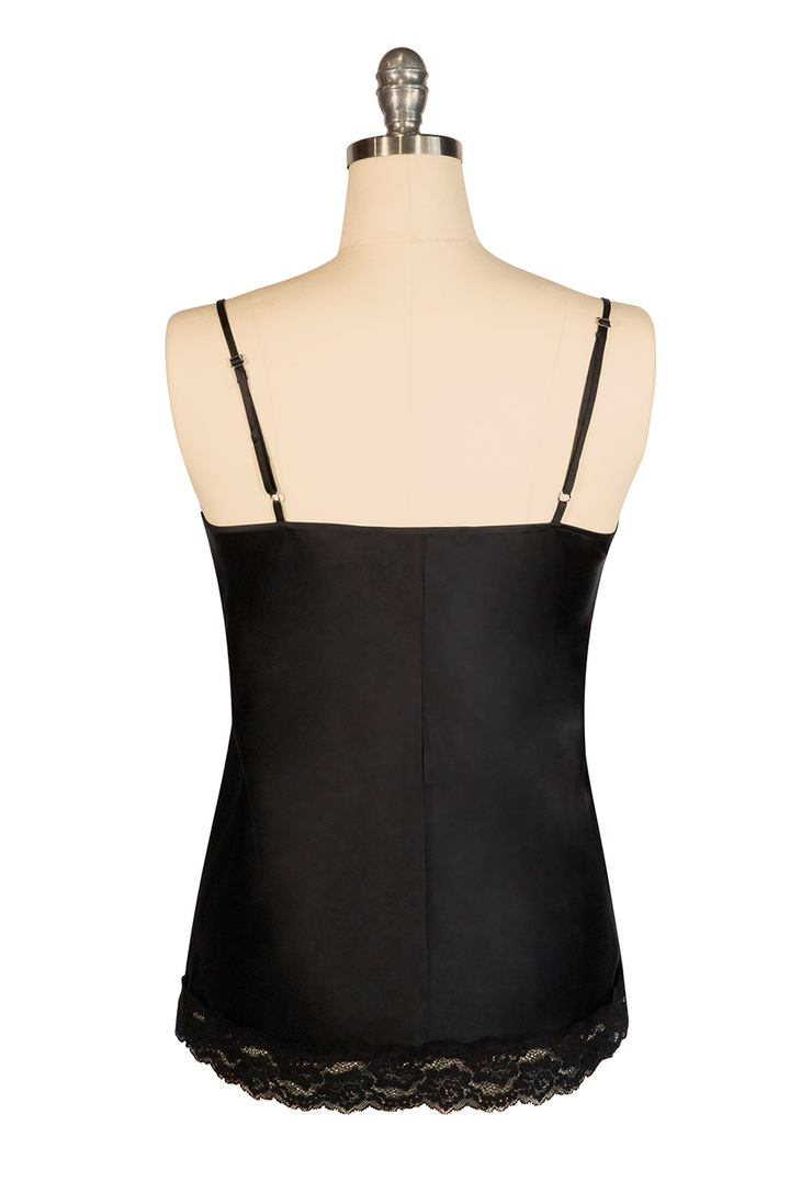 D'Amour Silk Camisole (Black) - Kitten D'Amour
