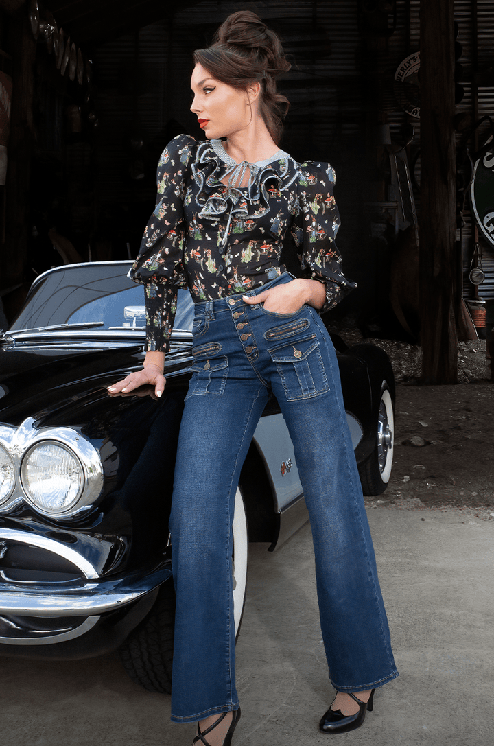 El Dorado Jean (Dark Denim) - Kitten D'Amour