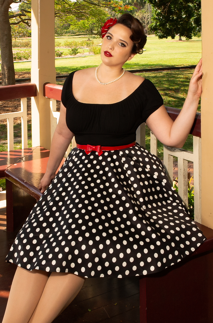 Spot Me In The Crowd Skirt - Kitten D'Amour