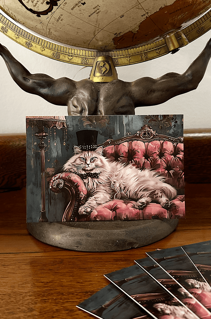 Mr. Van Whiskers PostCard - Kitten D'Amour