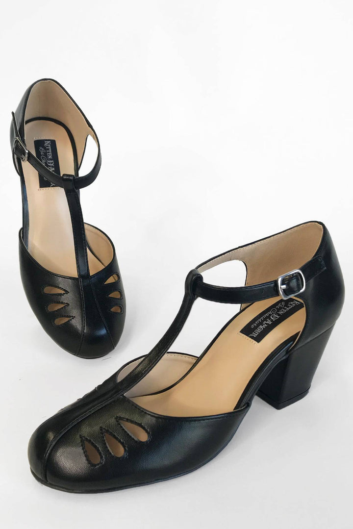 Gatsby Shoe (Black) - Kitten D'Amour