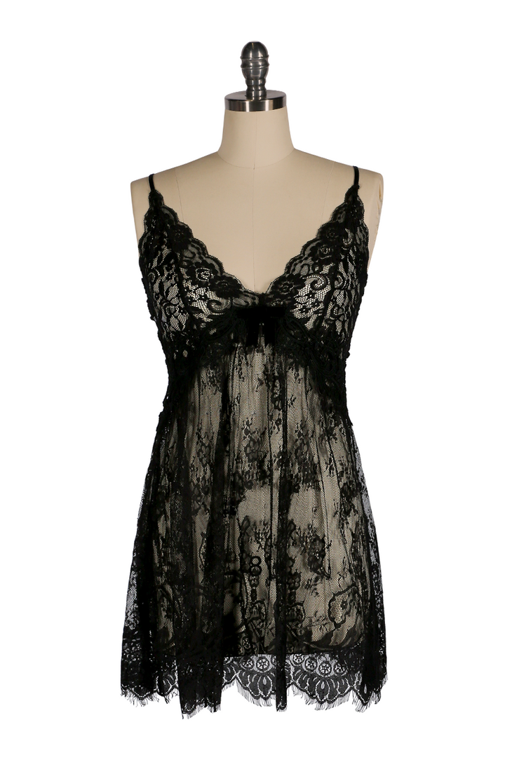 D'Amour Chemise (Black) - Kitten D'Amour